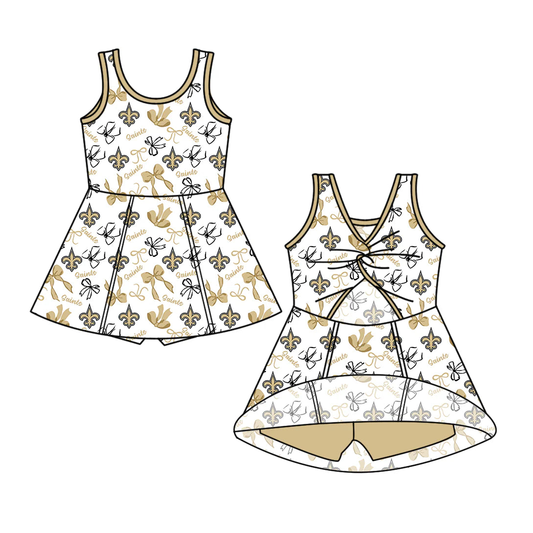 Saints Bow Athletic Dress