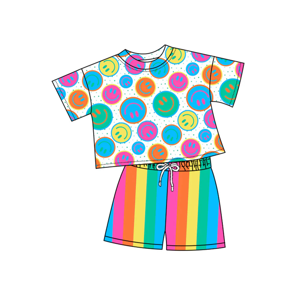Rainbow Smiles Short Set