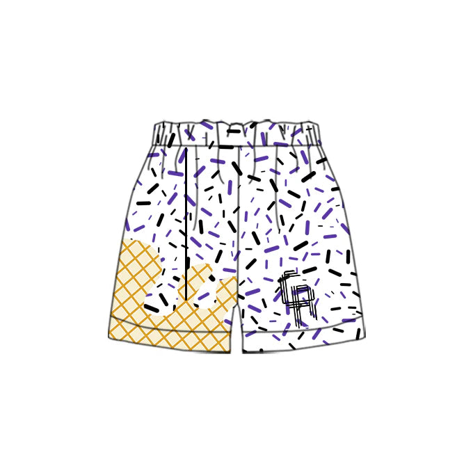 Boy’s White Chalmette Reign Drip Shorts