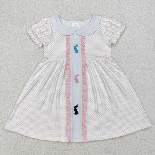 Embroidered Polka Dot Bunny Dress