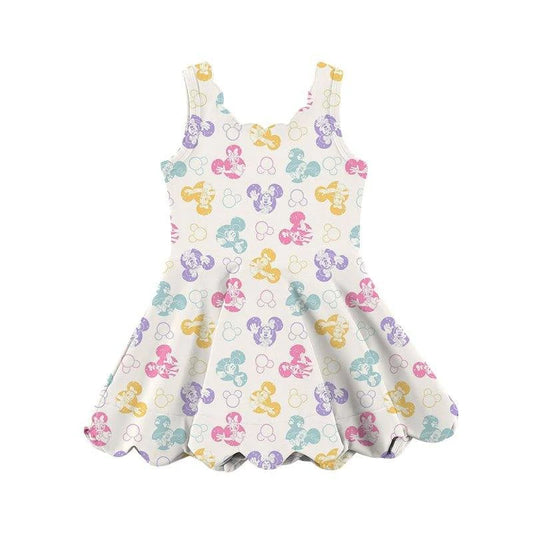 Scalloped Mouse & Friends Dress