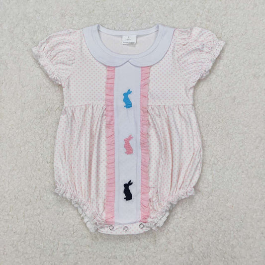 Embroidered Polka Dot Bunny Bubble