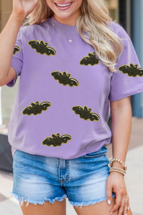 Sequin Bat Tee