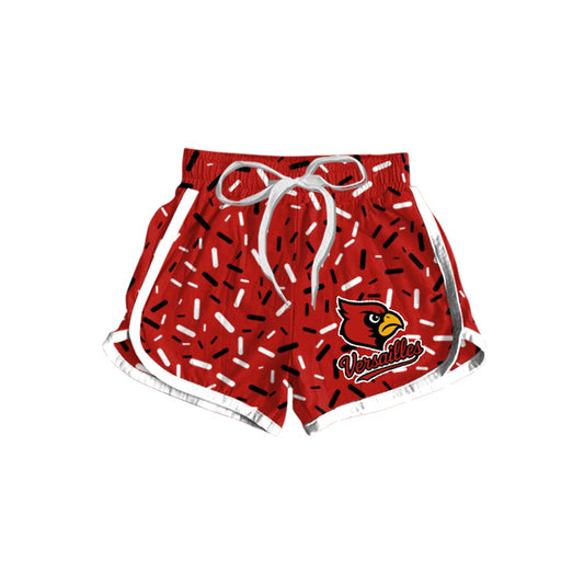 Girl’s Red Versailles Drip Shorts