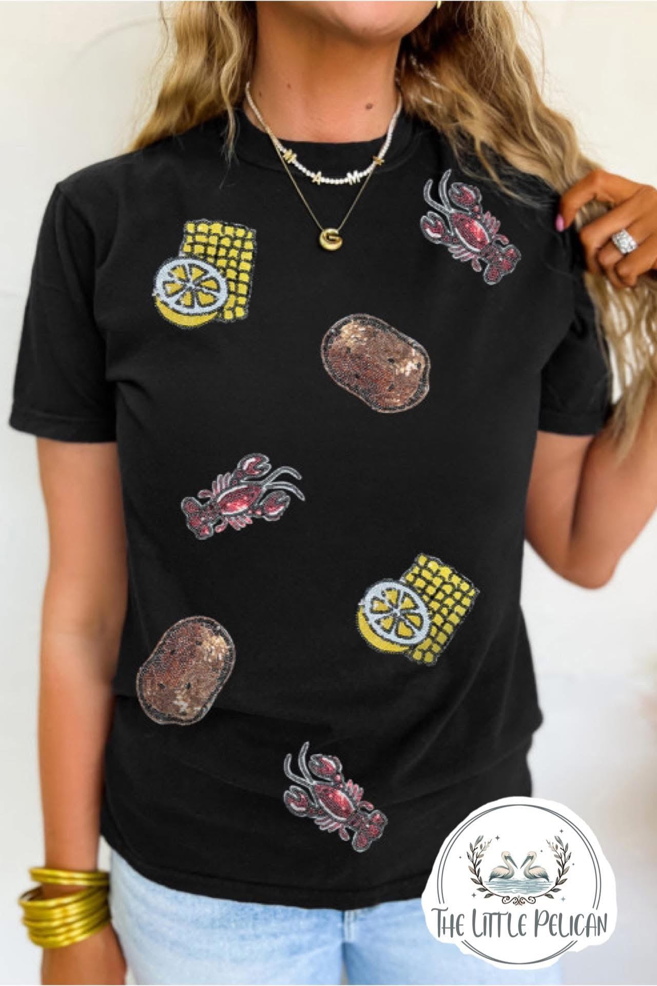 Crawfish Fixins Tee - Black