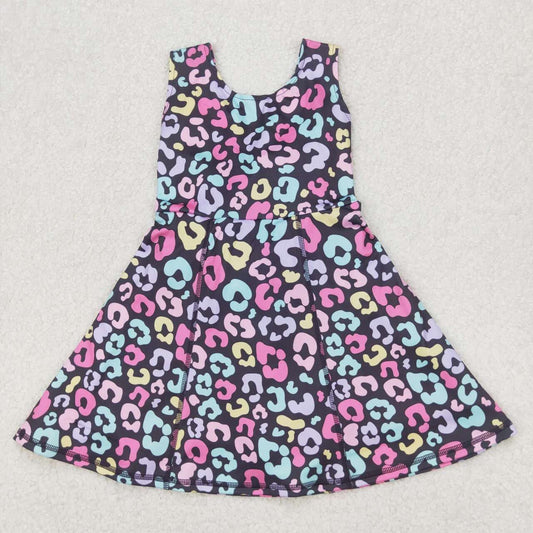 Rainbow Leopard Athletic Dress