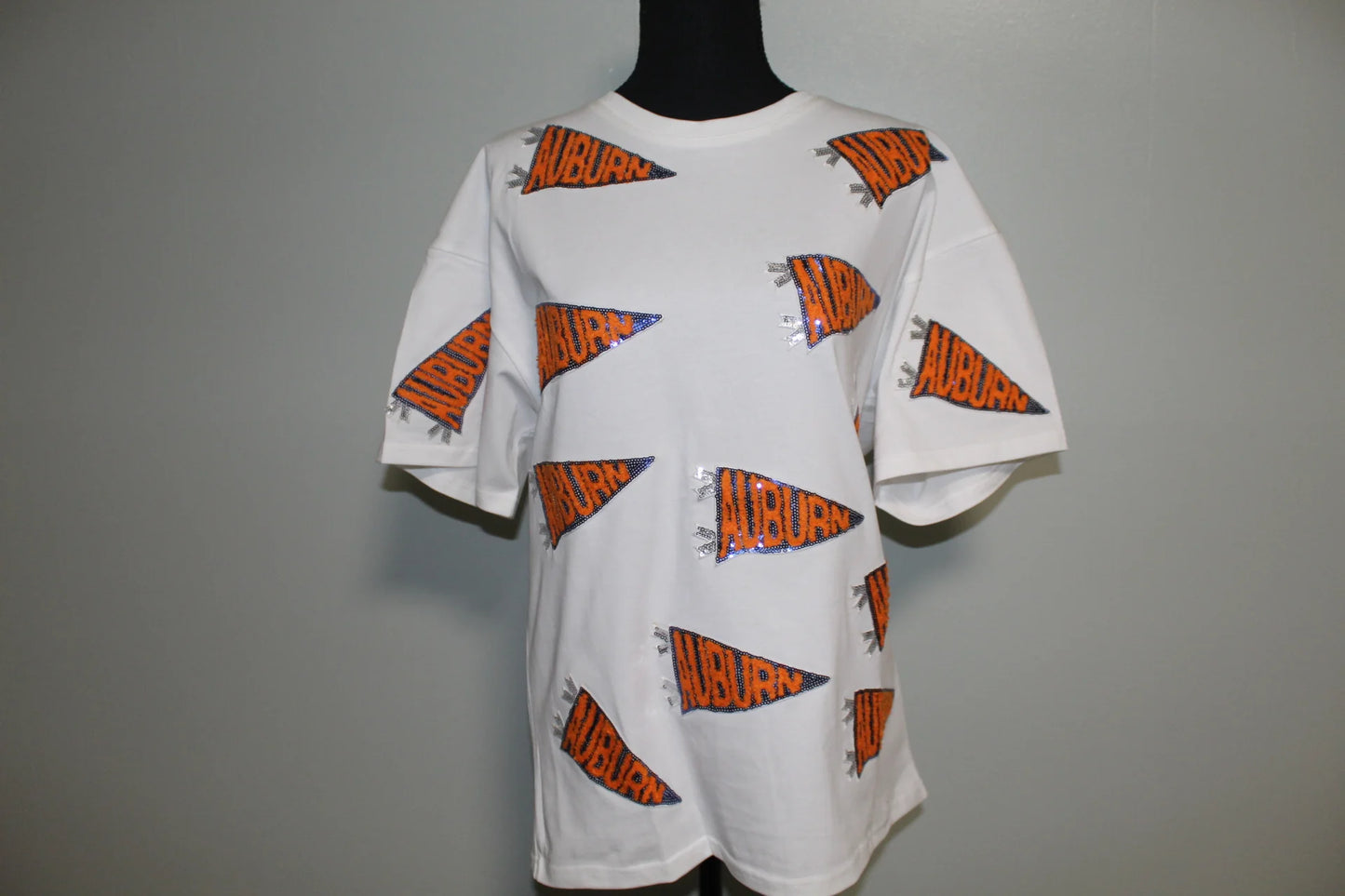 Auburn Sequin Pennant Shirt