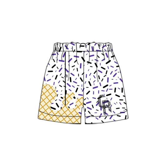 Boy’s White Chalmette Reign Drip Shorts